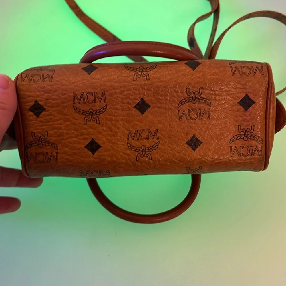 MCM Visetos Crossbody Barrel Bag - Picture 10 of 16
